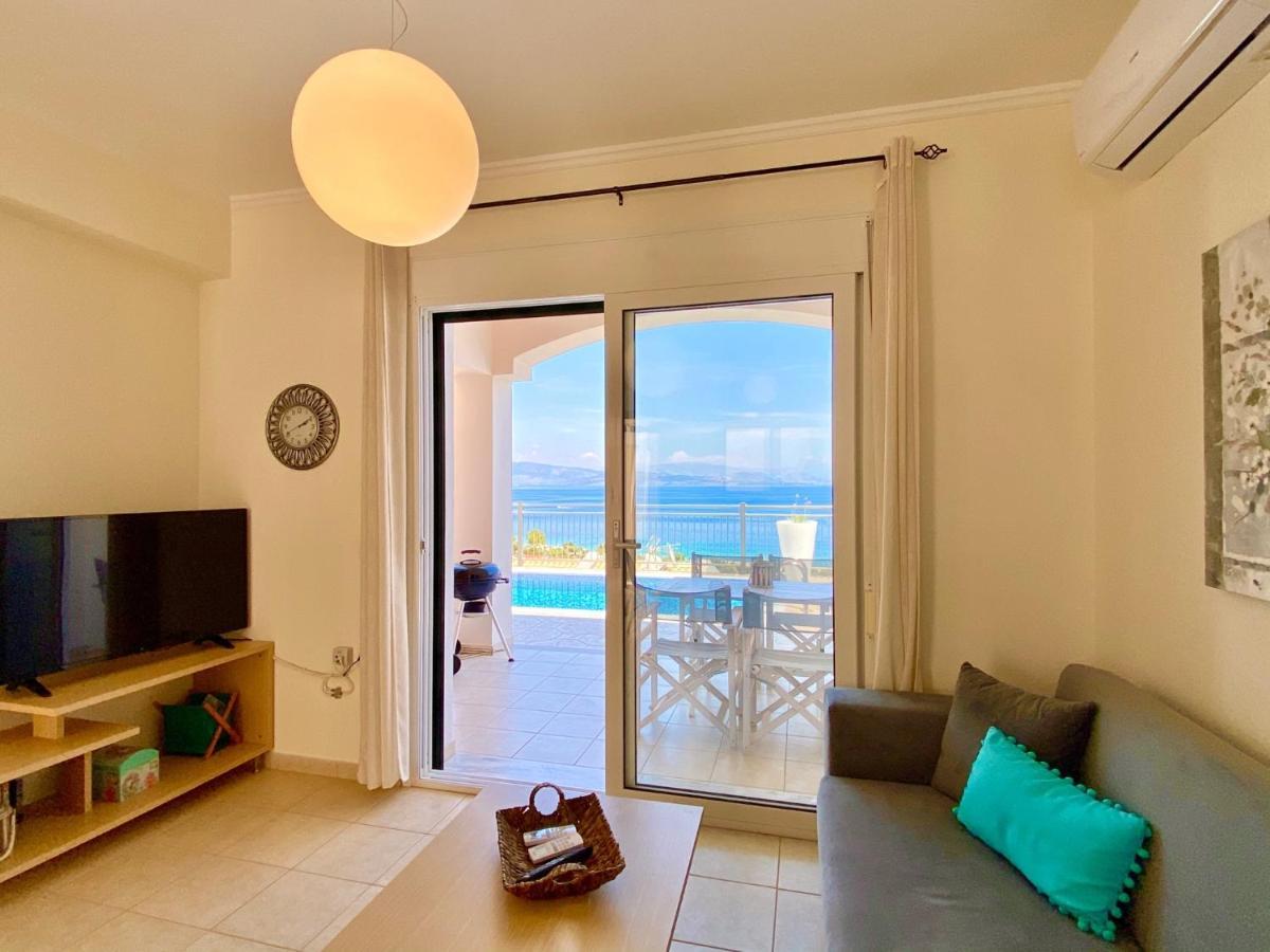 Luxury Villa Akti Barbati 2 With Private Pool By Dadovillas Pyrgi  Dış mekan fotoğraf