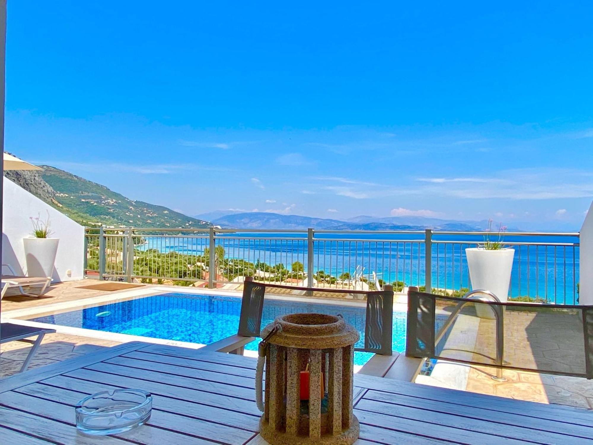 Luxury Villa Akti Barbati 2 With Private Pool By Dadovillas Pyrgi  Dış mekan fotoğraf